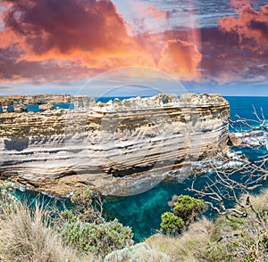 The Razorback, a rock formation at the Loch Ard Gorge viewpoint