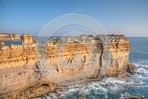 Razorback rock formation at Port Campbell national park in Australia photo