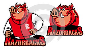 Razorback school mascot