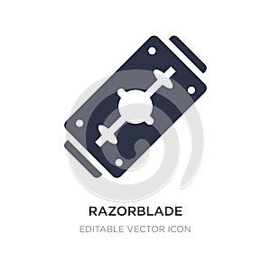 razorblade icon on white background. Simple element illustration from General concept