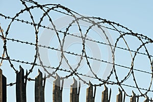 Razorwire security fencing