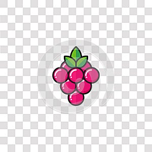 razz berry icon sign and symbol. razz berry color icon for website design and mobile app development. Simple Element from pokemon