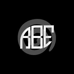 RBE letter logo design on black background. RBE creative initials letter logo concept. RBE letter design