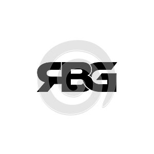 RBG letter monogram logo design vector