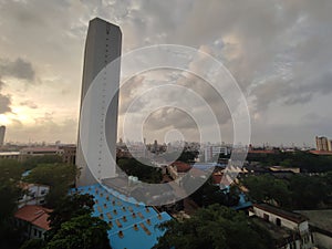RBI building cloudy sky view near Mumbai India landscape heritage ancient monument photo