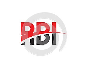 RBI Letter Initial Logo Design Vector Illustration photo