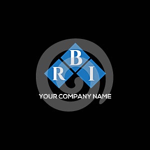 RBI letter logo design on BLACK background. RBI creative initials letter logo concept. RBI letter design photo