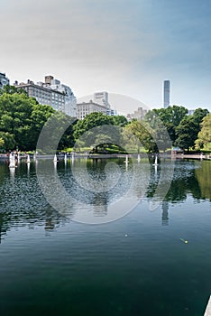 RC boats in Central Park lake