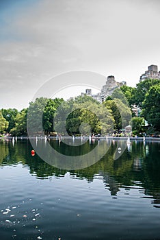 RC boats in Central Park lake