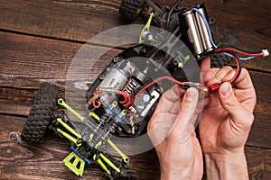 Rc car model toy electronics repair