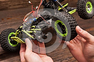 Rc car model toy repair