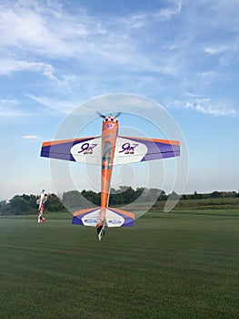 RC plane hovering