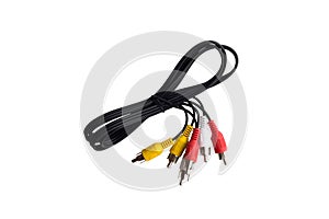 RCA cable on a white background.