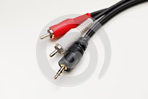 RCA mini jack audio cable photo
