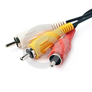 RCA plugs cable isolated