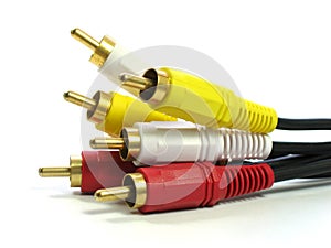 RCA-style A/V cables