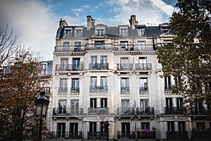 Rchitecture detail of typical building of the Montmartre district