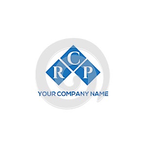 RCP letter logo design on BLACK background. RCP creative initials letter logo concept. RCP letter design