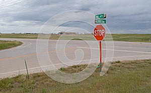 RD 49 and RD 36 Intersection Stop Sign