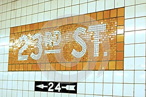 23rd Street Subway Stop photo