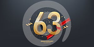 63rd Year Anniversary Background