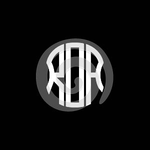 RDA letter logo abstract creative design.