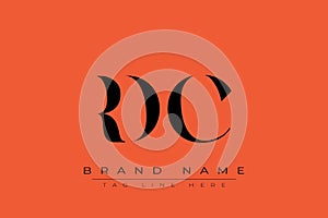 RDC abstract letter logo design
