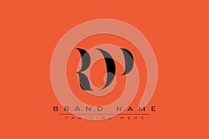 RDP abstract letter logo design