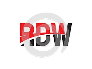 RDW Letter Initial Logo Design Vector Illustration