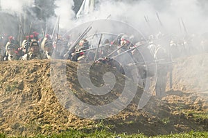 Re-enactment of Attack on Redoubts 9 & 10