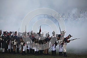 Re-enactment of the Battle of Austerlitz (1805), Czech Republic.