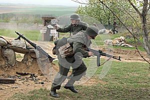 Re-enactment of the WWII Battle at Orechov