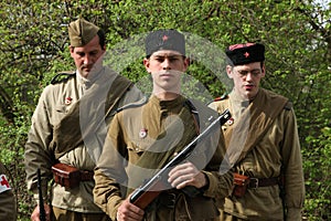 Re-enactment of the WWII Battle at Orechov