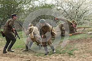 Re-enactment of the WWII Battle at Orechov