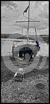 Re enactors 1700s replica Devon Smugglers Sloop Trinity  uk