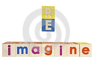 RE IMAGINE Concept Text Blocks