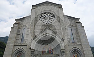 Facade of Our Lady Blood in Re, Italy photo