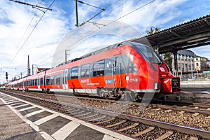 RE Regional Express train from Deutsche Bahn