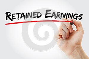 RE - Retained Earnings text