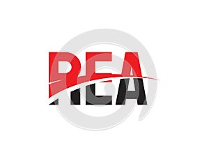 REA Letter Initial Logo Design Vector Illustration