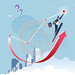 Reach the target-Business concept vector photo