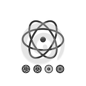 React Native large lines icons set isolated on white background for your arts