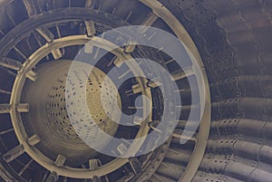 Reactive engine close up.