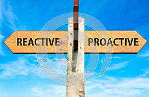Reactive versus Proactive messages, Behaviour conceptual image