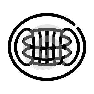 Reactor hypothetical structure line icon vector illustration