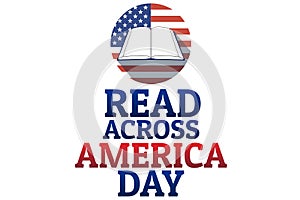 Read Across America Day concept. Template for background, banner, card, poster with text inscription. Vector EPS10