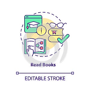Read books concept icon