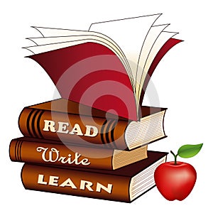 Read, Write, Learn, Books, Apple for the Teacher, Back to School