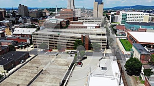 Reading, Aerial Flying, Pennsylvania, Downtown, Amazing Landscape