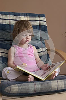 Reading a book